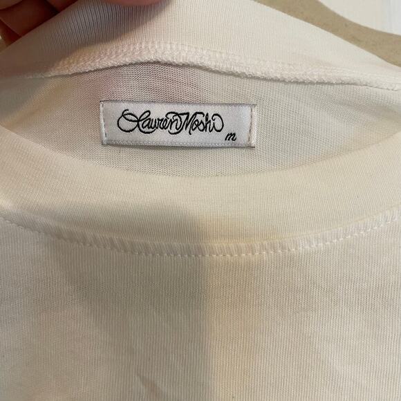 Lauren Moshi RUE COMIC EMOJIS cropped shirt size medium. - Picture 3 of 11